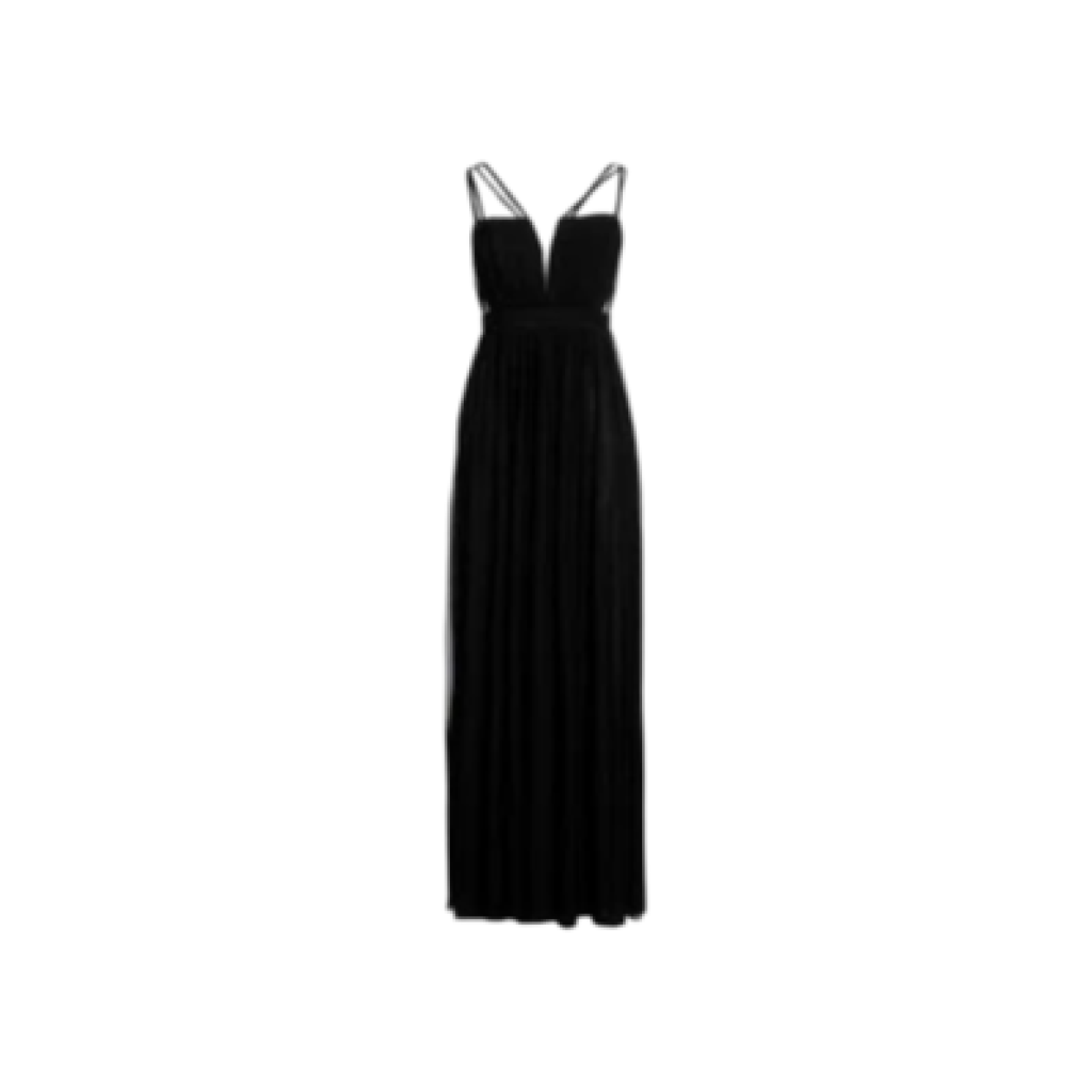 Forever Unique Long Tulle Two-Tone Dress